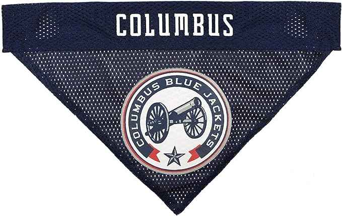 Columbus Blue Jackets Reversible Dog Bandana