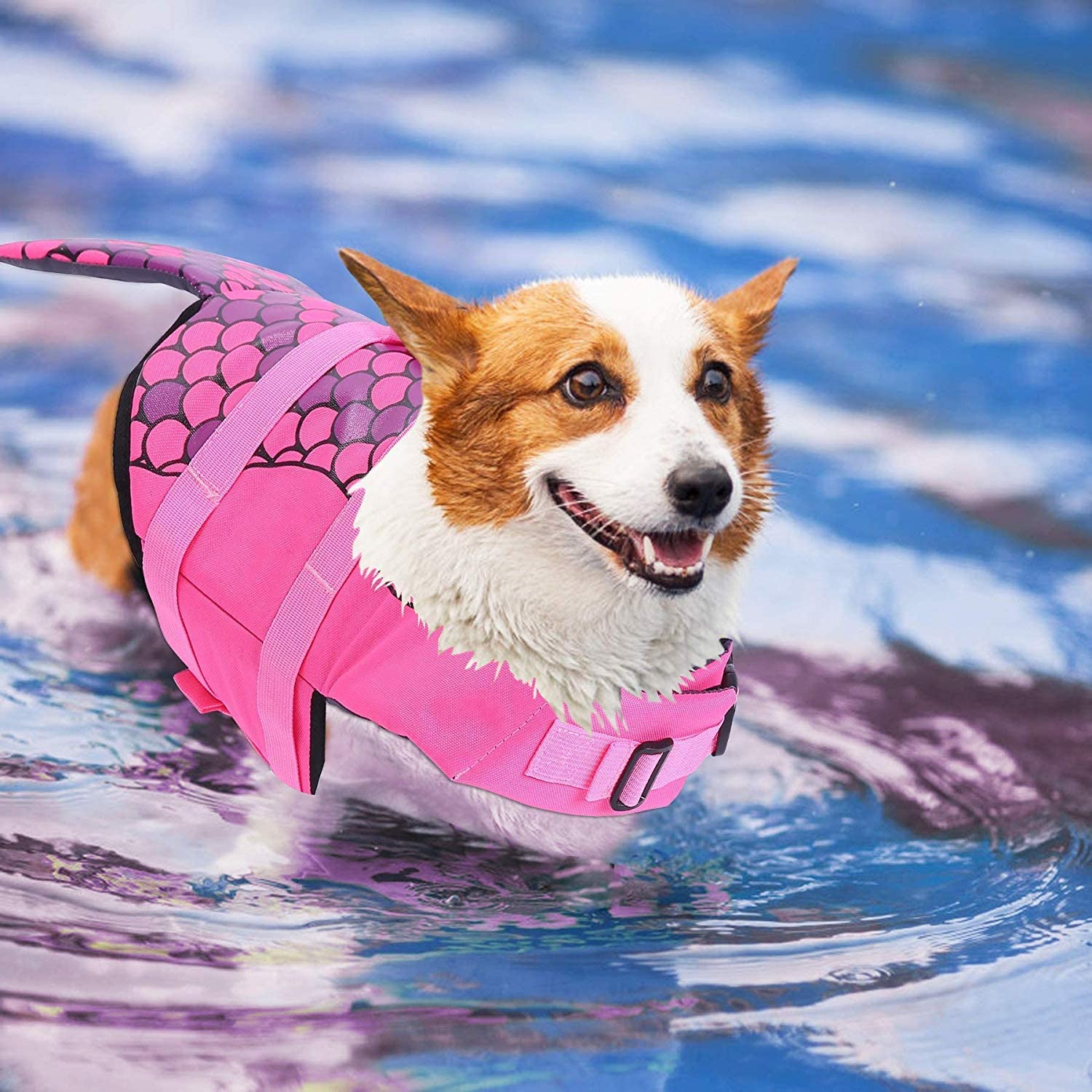 Pink Mermaid Dog Life Jacket - Southlake Paws