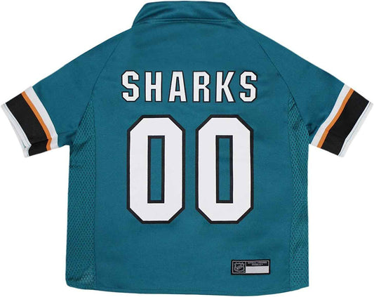 NHL San Jose Sharks Mesh Dog Jersey