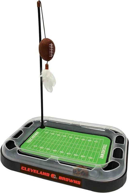 Cleveland Browns Football Field Cat Scratcher Toy