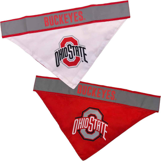 Ohio State Reflective Reversible Dog Bandana