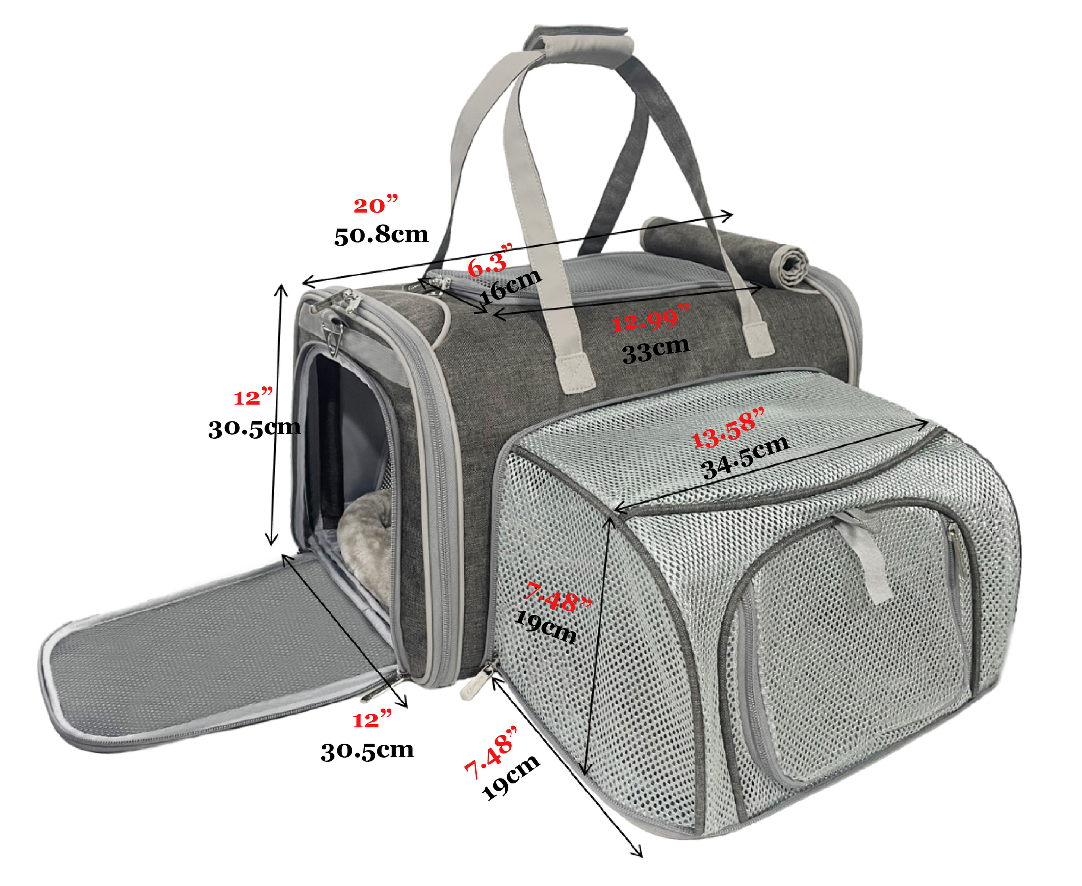Mr. Peanut's Gold Series Big Apple XL Size Airline Compliant Expandable Pet Carrier - Southlake Paws