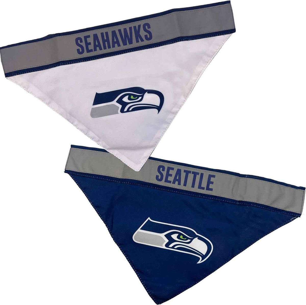 Seattle Seahawks Reflective Reversible Dog Bandana