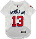 Load image into Gallery viewer, MLB Atlanta Braves Ronald Acuna Jr. Mesh Dog Jersey

