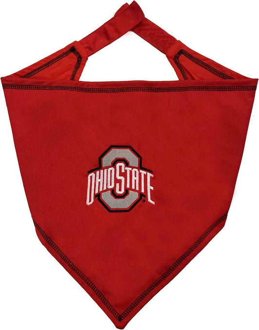 Ohio State Tie-Around Dog Bandana