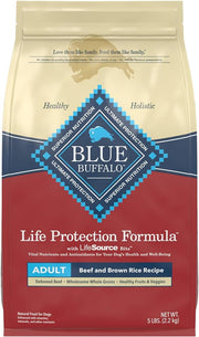 Blue Buffalo Life Protection Formula Adult Beef & Brown Rice Dry Dog Food 