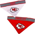 Load image into Gallery viewer, Kansas City Chiefs Reflective Reversible Dog Bandana

