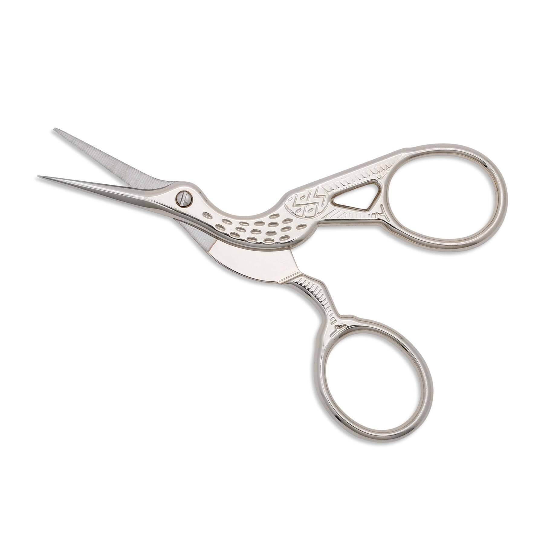 Crane Bird Designed Scissors With Pouch