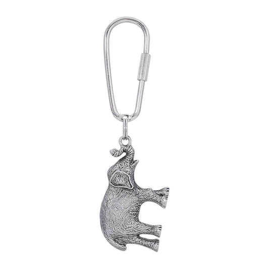 Pewter Elephant Key Ring