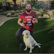 Puppies, Wine and I'm Fine  | Uni-Sex Crewneck Tee