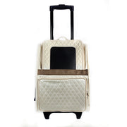 Rio Bag Ivory Quilted Luxe w/ Snake Trim