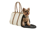 Duffel Ivory Quilted Luxe Snake Trim