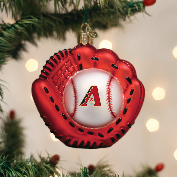 Diamondbacks Baseball Mitt Ornament - Southlake Paws