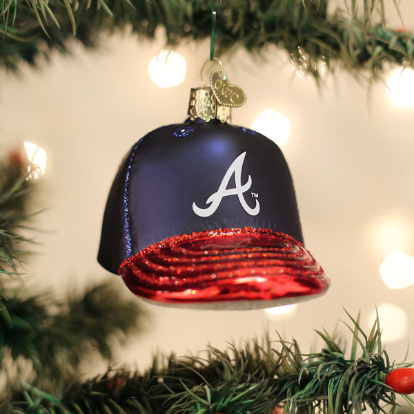 Braves Baseball Cap Ornament - Southlake Paws