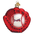 Load image into Gallery viewer, Braves Baseball Mitt Ornament - Southlake Paws
