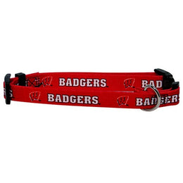Wisconsin Badgers NCAA Dog Collar