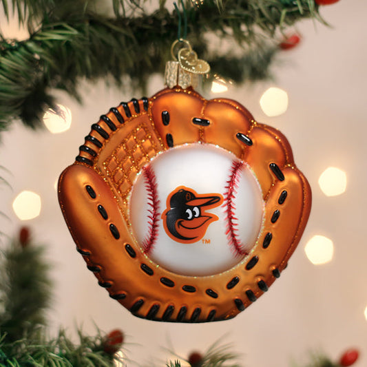 Orioles Baseball Mitt Ornament - Southlake Paws