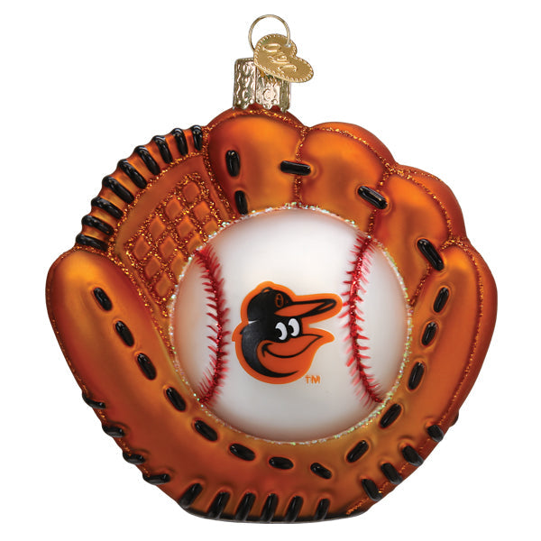 Orioles Baseball Mitt Ornament - Southlake Paws