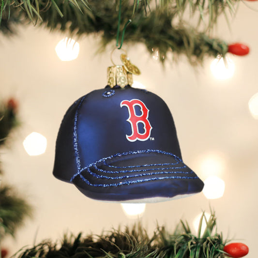 Red Sox Baseball Cap Ornament - Southlake Paws