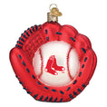 Load image into Gallery viewer, Red Sox Baseball Mitt Ornament - Southlake Paws

