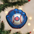 Load image into Gallery viewer, Cubs Baseball Mitt Ornament - Southlake Paws
