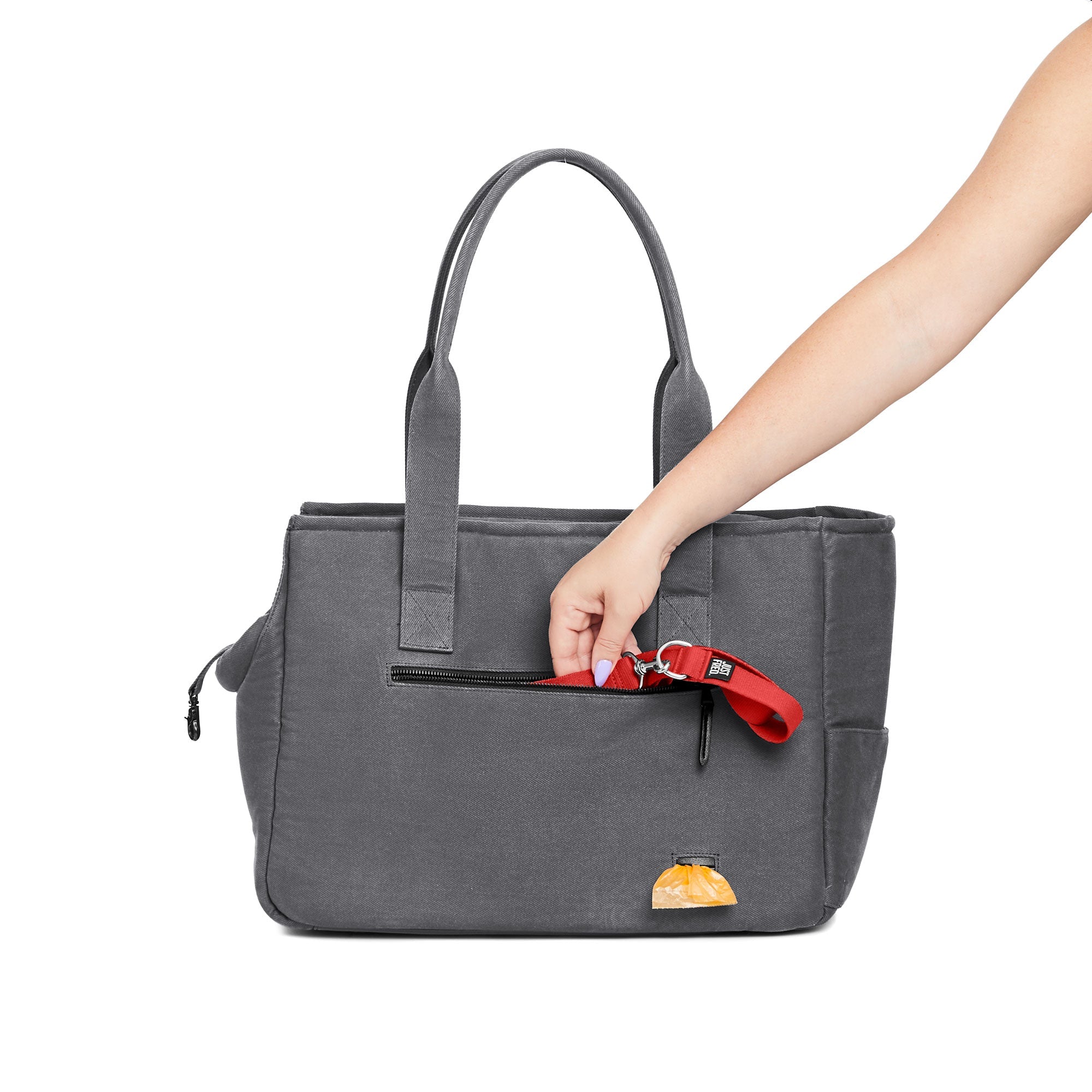 WEEKEND DOG TOTE - GREY.