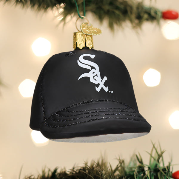 White Sox Baseball Cap Ornament - Southlake Paws
