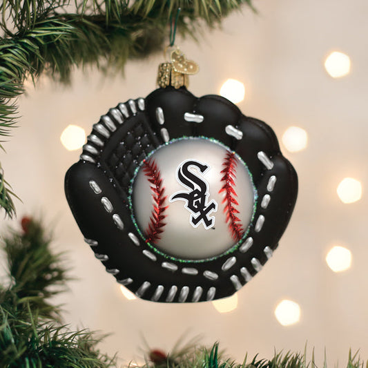 White Sox Baseball Mitt Ornament - Southlake Paws