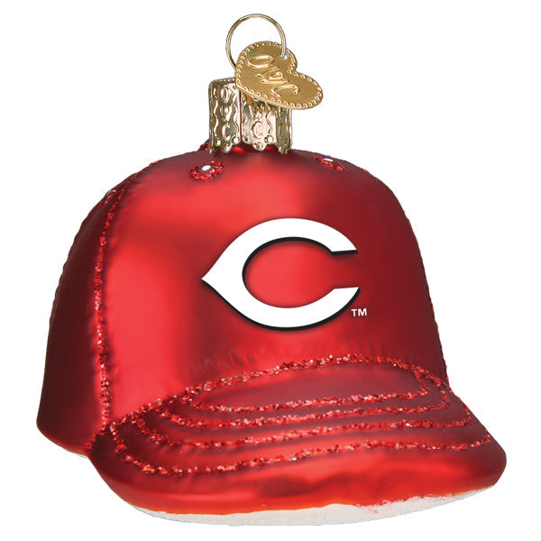 Reds Baseball Cap Ornament - Southlake Paws