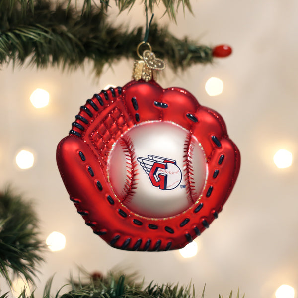 Guardians Baseball Mitt Ornament - Southlake Paws