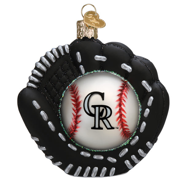 Rockies Baseball Mitt Ornament - Southlake Paws