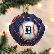Tigers Baseball Mitt Ornament