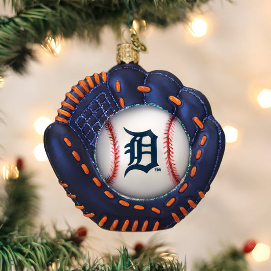 Tigers Baseball Mitt Ornament - Southlake Paws