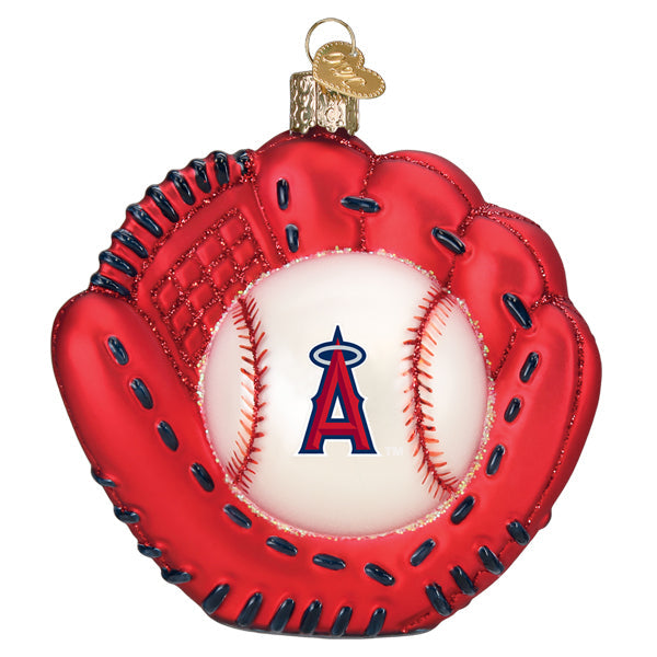 Angels Baseball Mitt Ornament - Southlake Paws