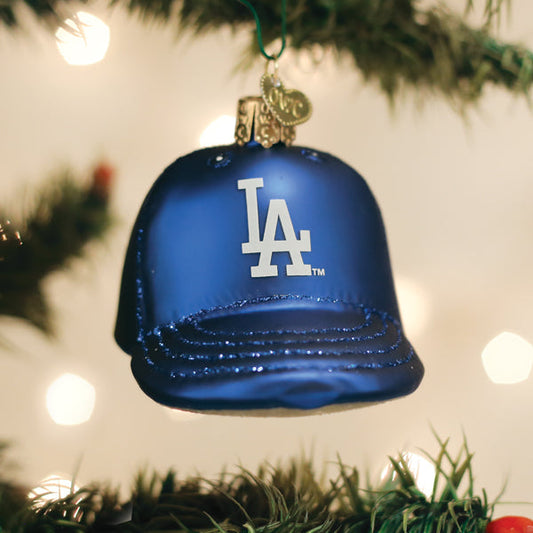 Dodgers Baseball Cap Ornament - Southlake Paws
