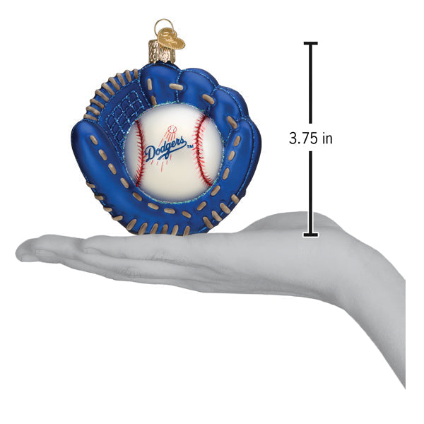Dodgers Baseball Mitt Ornament - Southlake Paws
