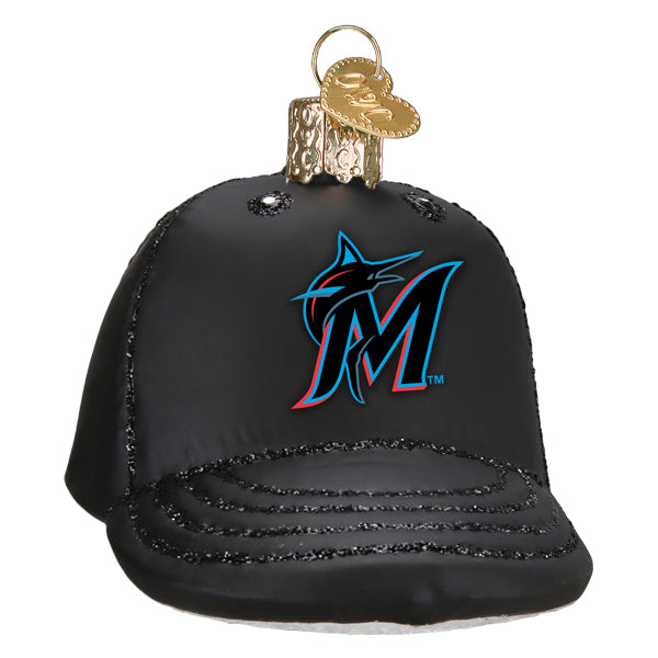Marlins Baseball Cap Ornament - Southlake Paws