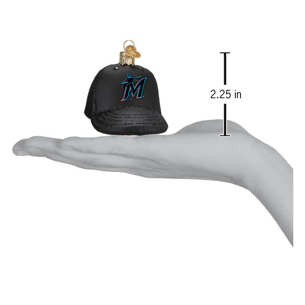 Marlins Baseball Cap Ornament - Southlake Paws