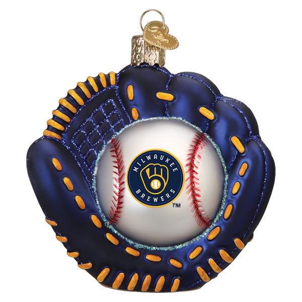 Brewers Baseball Mitt Ornament - Southlake Paws