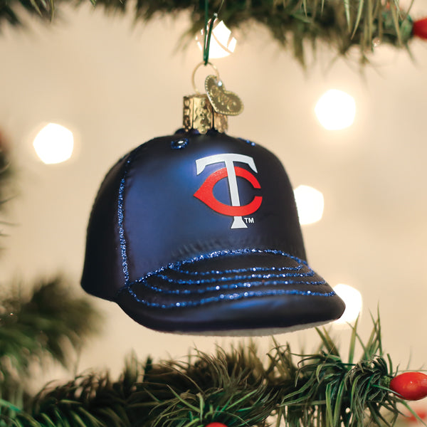 Twins Baseball Cap Ornament - Southlake Paws