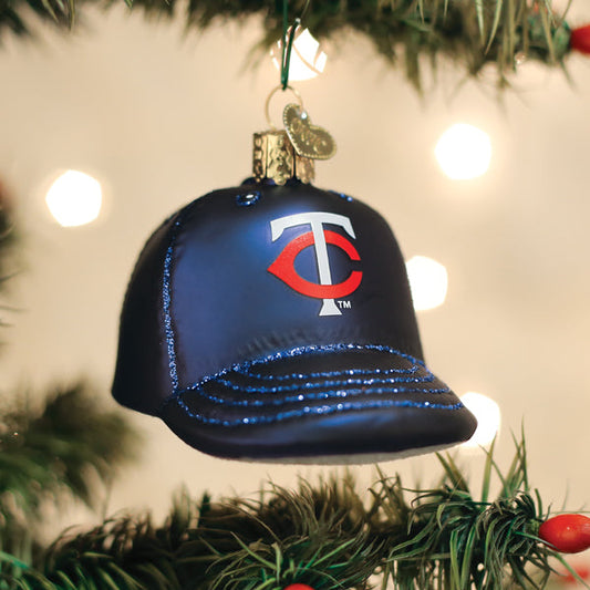 Twins Baseball Cap Ornament - Southlake Paws