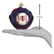 Twins Baseball Mitt Ornament