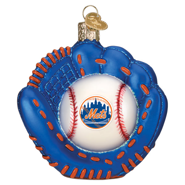 Mets Baseball Mitt Ornament - Southlake Paws