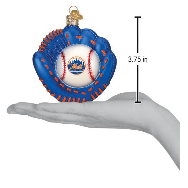 Mets Baseball Mitt Ornament - Southlake Paws