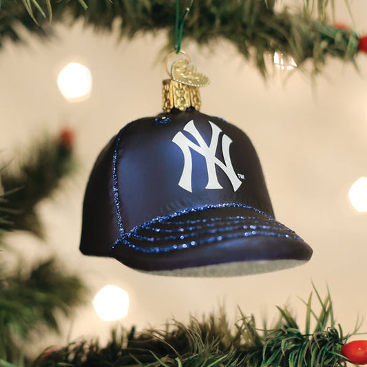 Yankees Baseball Cap Ornament - Southlake Paws