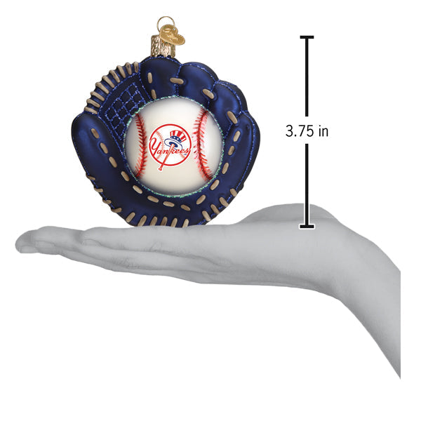 Yankees Baseball Mitt Ornament - Southlake Paws