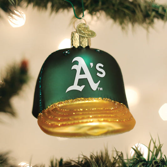 Athletics Baseball Cap Ornament - Southlake Paws