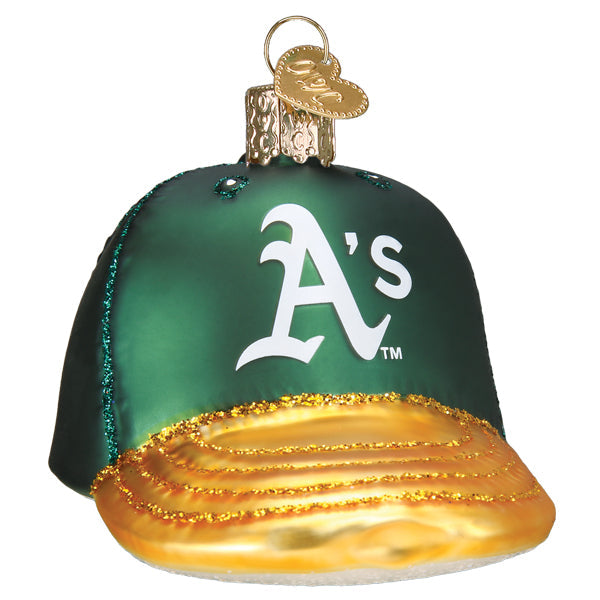 Athletics Baseball Cap Ornament - Southlake Paws