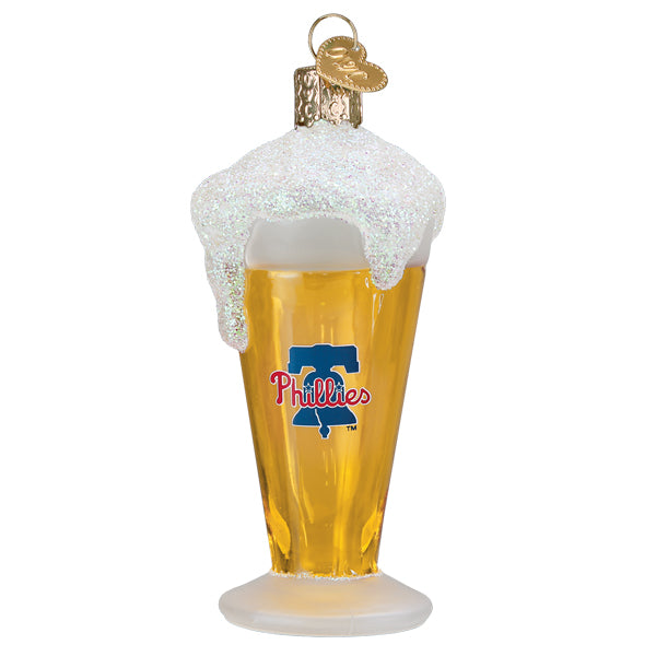 Phillies Glass Of Beer Ornament - Southlake Paws