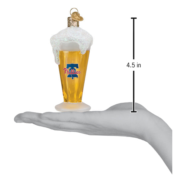 Phillies Glass Of Beer Ornament - Southlake Paws